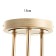 Frezi chandelier 3he27 40W gold 54x54x28 cm Bayerlux