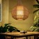 Ceiling Lamp from the rattan "Dian" 1x120W, E27, 40x40x50 cm