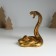 Souvenir Polystone stand "Royal Cobra" gold 13x11.7x14.3 cm
