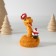 Polystone souvenir "Snake with an ice cream mug" 5x6 cm