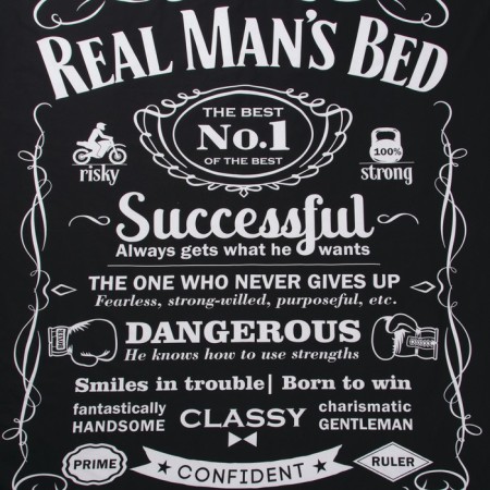 Bed linen "Ethel" 2 SP Real Man 175x215 cm, 200x220 cm, 50x70+3 cm - 2 pcs-6