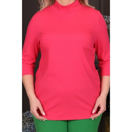 Women's turtleneck, size 60, pink color-2