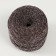 Knitted yarn "Ribbon" with Lurex 85m/170 ± 5 g (coffee, lurex: silver)