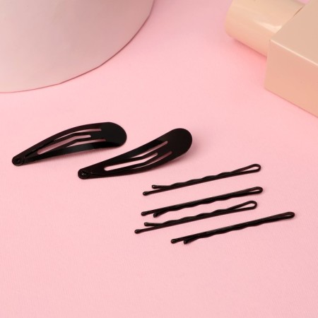 Invisibility for hair "Classic" (set of 14 pcs) 4.5 cm, black-1