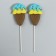 Topper "Ice Cream", in the set 2 pcs., Mix colors