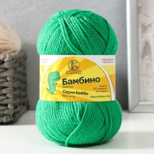 Bambino yarn 35% Merinos wool, 65% acrylic 150m/50g (044 grass)