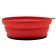 Silicone plate with a plastic bottom, 15 x 15 x 8.5, the color of terracotta