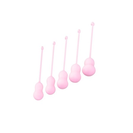 A set of vaginal balls Flovetta byfa tulips, silicone, pink, 5.3 cm-1