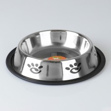 A bowl with a non -slip base with a print, 475 ml