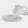 Tea pair of Dolyana "Pineapple", 2 items: a mug 250 ml, a saucer d = 15.5 cm, white color