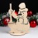 Napotnik "Snowman with a broom", 24.5 × 17.5 × 0.3 cm