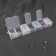 Little things storage container, 19 × 4.5 × 3 cm, with stickers, color transparent