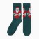 Male socks "Santa Claus with tattoo", jade color, size 27-29
