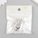 Busina silicone "heart" cold gray d = 1.4 cm