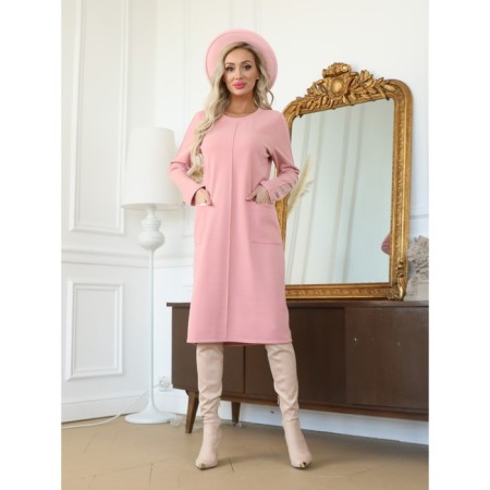 Women's dress, size 48, pink color-2