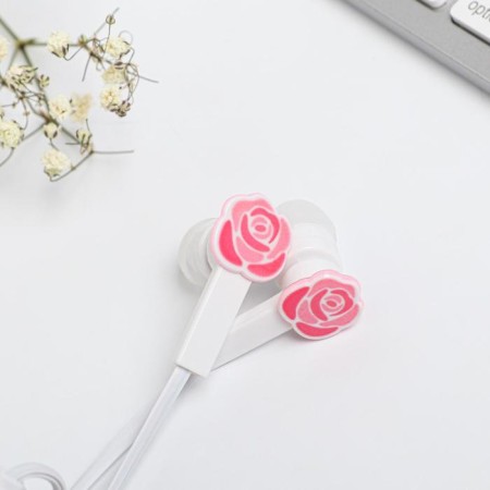 Vacuum headphones in the March 8 package, with a microphone, 1.2 m, 10 x 15 cm-5