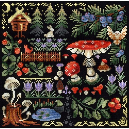 Embroidery set "Sempler. Mysterious forest »19 × 19 cm