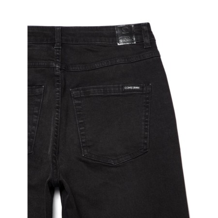 Women's jeans with high landing Contse Elegant, size M, color Washed Black-5