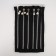Metal zipper, No. 5, non -proceeding, automatic lock, 20 cm, black color/nickel