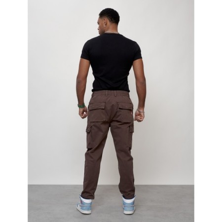 Cargo jeans men, size 50-52, brown color-12