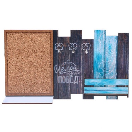 The keyrean is wall -mounted with the shelf "goals and victories", 28 x 16 cm.-4