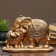 Pigger "Elephant with Elephant" bronze, 15x32cm