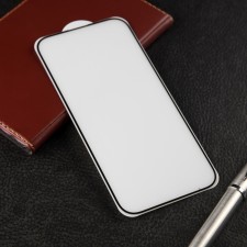 Protective glass for iPhone 15, 9h, 0.33 mm, black frame