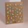 Nail stickers "Ticks and flowers", voluminous, blue/yellow/green color