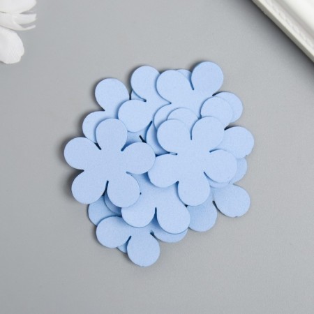 The workpiece of Foamian "Flowerers" 3 cm, thickness. 1mm, set 10 pcs, blue-1