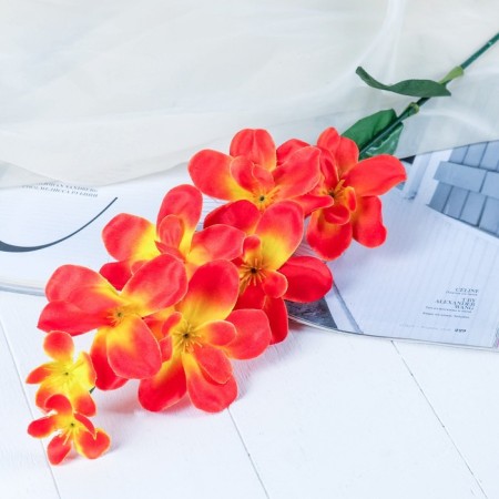Artificial flowers "Amezialla" D-8 cm 65 cm, orange