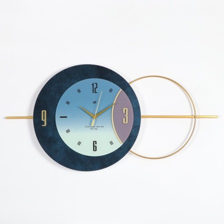 Wall clock, series: interior, "planet", 80 x 40 cm, d-29 cm