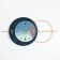 Wall clock, series: interior, "planet", 80 x 40 cm, d-29 cm