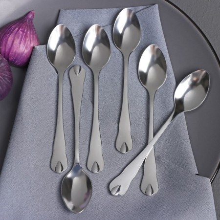 A set of spoons of tea shares "drop", 15 cm, 6 pcs