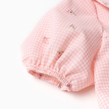 Dress crumb I "flowers", height 80-86, pink-2