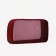 Cosmetic bag with lightning, burgundy color
