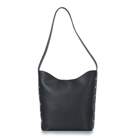 Female bag, artificial leather, 255x295x115 cm, black