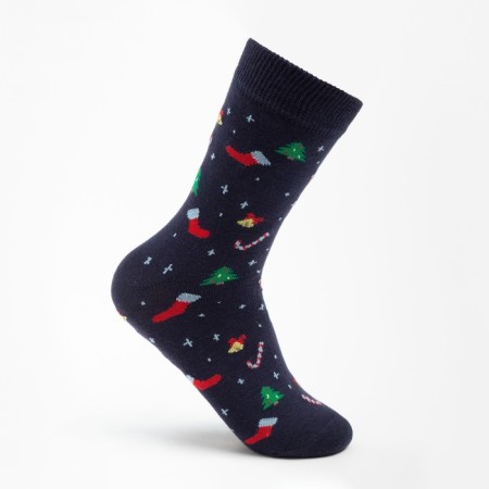 Women's socks, blue color, size 23-25