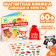 Magnetic book-toy "Vegetables, fruits and other products", 8 p.