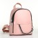 Women's backpack on lightning, pink color