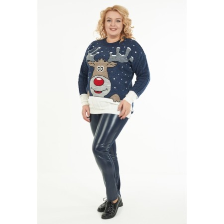 Female jumper, size 54, blue color-2