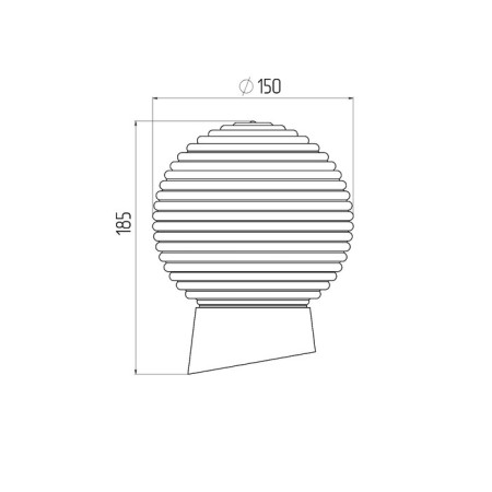 Lamp era NBP 01-60-004, E27, 60W, 150x185 mm, IP20-1