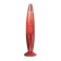 Lamp gel shine chrome colored rocket 34.5x8.5 cm