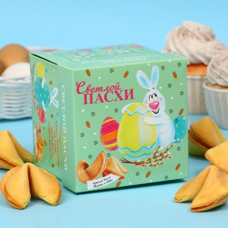 Cookies with Easter wishes of 35 g, "Light Easter" (mint), 5 pieces in the package-3