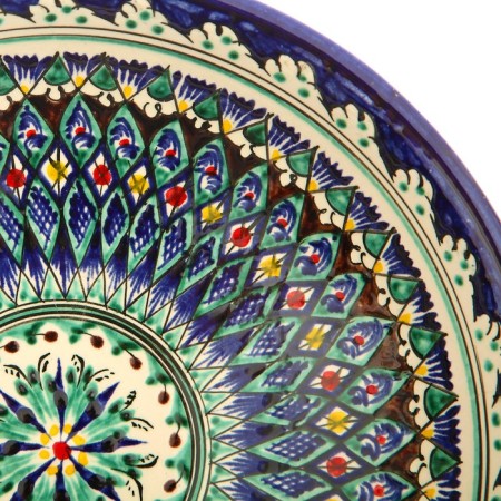 Buditsa Rishtan ceramics "Patterns", 23 cm, mix-5
