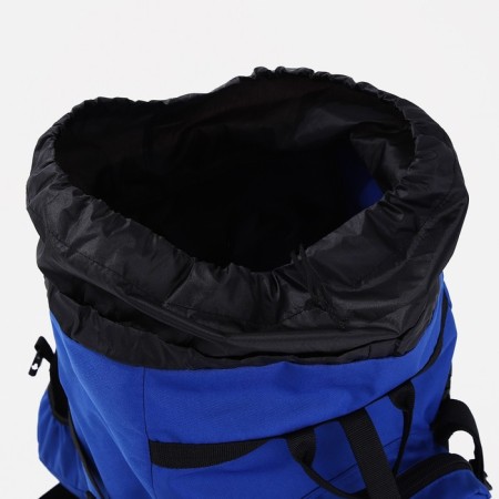 Tourist backpack, TAIF, 70 l, cord department, outer pocket, 2 side nets, blue/gray color-8
