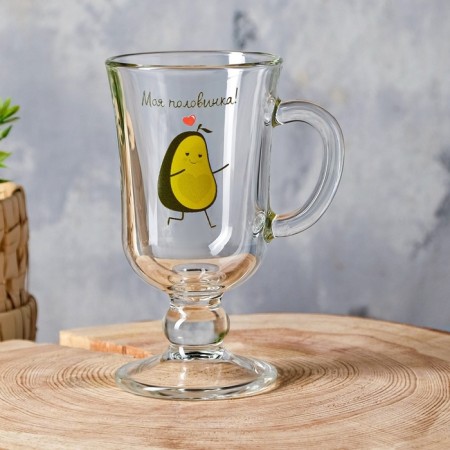 A set of mugs for mulled wine "Avocado-Polovinka" two pieces in a box, spices-1