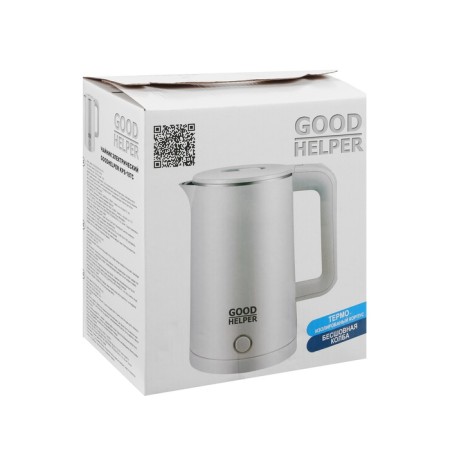 Electric kettle Goodhelper KPS-187C, plastic, Metal flask, 1.85 l, 1500 watts, white-10