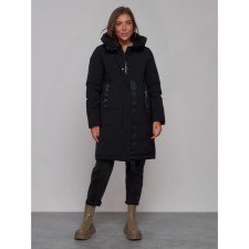 Coat insulated winter female, size 48, black color