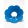 Veterinary collar made of felt "chamomile", size l, blue