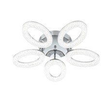 Ceiling light ESCADA, 10283/5LED. 1x120W, LED, 9360LM, 3000/4000/6500K, 600x600x100 mm, chromium color